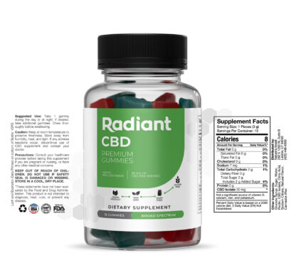 Radiant 450mg CBD Gummies - Image 3